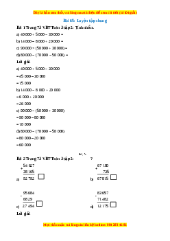 VBT Toán lớp 3 Bài 65 (Kết nối tri thức): Luyện tập chung