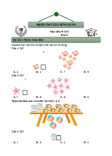 Bài tập cuối tuần Toán lớp 1 Tuần 8 Chân trời sáng tạo (có lời giải)