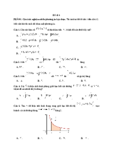 Đề thi giữa kì 2 Toán 12 Chân trời sáng tạo 2024 (Đề 4)