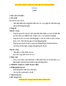 Giáo án Tuần 8 HĐTN lớp 4 Cánh diều