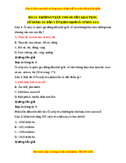 Trắc nghiệm Địa lí 7 Bài 21 Chân trời sáng tạo: Phương thức con người khai thác, sử dụng và bảo vệ thiên nhiên ở Ô-xtrây-li-a