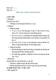 Giáo án Âm nhạc lớp 7 Kết nối tri thức | Giáo án Âm nhạc lớp 7 mới, chuẩn nhất