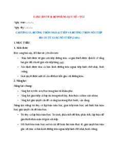 Giáo án Bài 29 Toán 9 Kết nối tri thức (năng lực số)