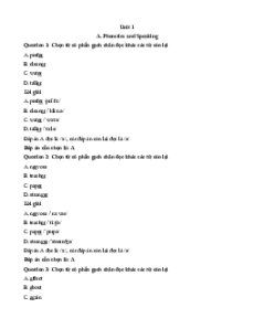 Bộ Trắc nghiệm Tiếng Anh 6 Friends Plus (cả năm) có đáp án