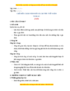 Giáo án Tuần 17 HĐTN lớp 4 Chân trời sáng tạo