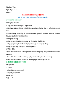 Giáo án Bài 63: Em làm được những gì? Toán lớp 5 Chân trời sáng tạo