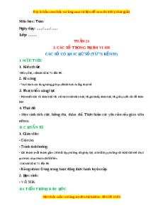 Giáo án Các số có hai chữ số (Từ 71 đến 99) Toán lớp 1 Cánh diều