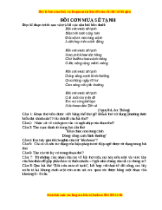 Phiếu bài tập Tuần 3 Rồi cơn mưa sẽ tạnh Ngữ văn 6