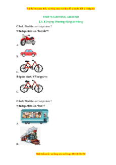 Trắc nghiệm Unit 9: Getting around Tiếng Anh 6 English Discovery