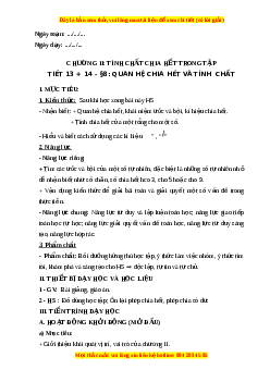 Giáo án Quan hệ chia hết và tính chất Toán 6 Kết nối tri thức