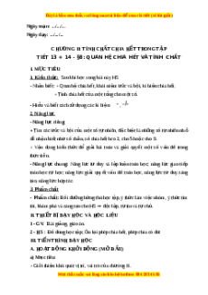 Giáo án Quan hệ chia hết và tính chất Toán 6 Kết nối tri thức