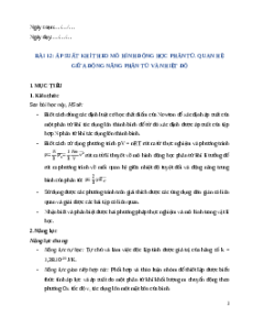 Giáo án Bài 12 Vật Lí 12 Kết nối tri thức (2025): Áp suất khí theo mô hình động học phân tử