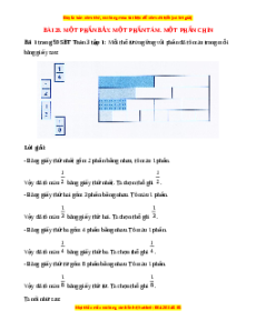 VBT Toán lớp 3 Bài 28 (Cánh diều): Một phần bảy. Một phần tám. Một phần chín