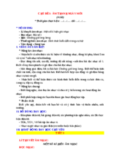 Giáo án Âm nhạc lớp 4 Kết nối tri thức