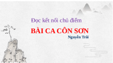 Giáo án Powerpoint Bài ca Côn Sơn Ngữ văn 8 Chân trời sáng tạo