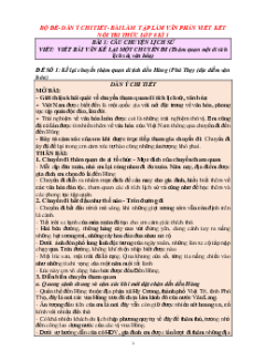 59 Dàn ý Ngữ Văn 8 Kết nối tri thức