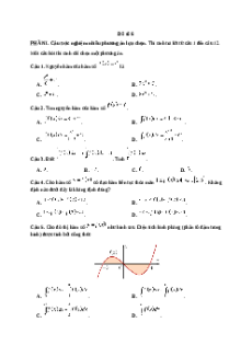 Đề thi giữa kì 2 Toán 12 Kết nối tri thức 2024 (Đề 6)