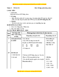 Giáo án Bài 36 Toán lớp 5: Số thập phân bằng nhau
