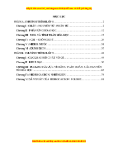 Giúp trí nhớ Hóa học 8, 9