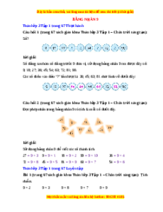 Giải Sgk Toán lớp 3 Bài 44: Bảng nhân 9 (Chân trời sáng tạo)