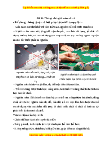 Lý thuyết GDCD 7 Chân trời sáng tạo Bài 11: Phòng, chống tệ nạn xã hội