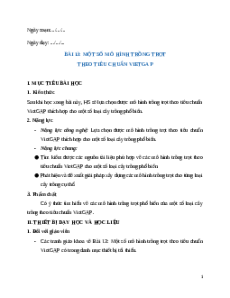 Giáo án chuyên đề Bài 13: Một số mô hình trồng trọt theo tiêu chuẩn Vietgap Công nghệ trồng trọt 10 Kết nối tri thức