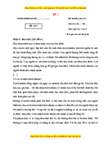 Đề thi giữa kì 1 Ngữ văn 8 Kết nối tri thức (đề 3)