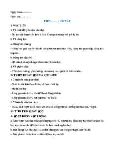 Giáo án Ôn tập trang 121 Ngữ Văn 9 Chân trời sáng tạo