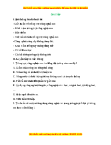 Hệ thống hóa kiến thức Công nghệ 10 Cánh diều Chủ đề 7