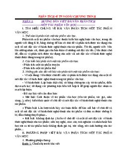 Phân tích 45 tác phẩm ngoài chương trình sgk lớp 9