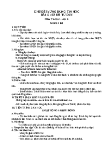 Giáo án Tin học 6 Bài 10 (Kết nối tri thức): Sơ đồ tư duy