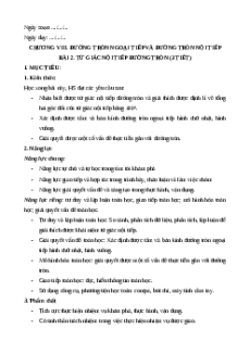 Giáo án Tứ giác nội tiếp đường tròn Toán 9 Cánh diều