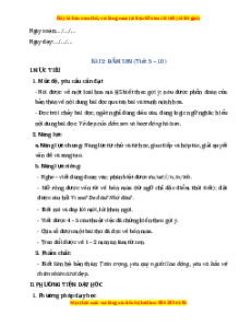 Giáo án Đầm sen Tiếng việt 2 Chân trời sáng tạo