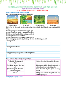 Bài tập hàng ngày Tiếng việt lớp 4 Chân trời sáng tạo (Học kì 2)