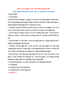 Giáo án Bài 3 Ngữ văn 11 Kết nối tri thức (năng lực số)