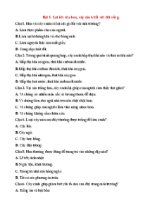 Bài tập trắc nghiệm Công nghệ lớp 4 Kết nối tri thức có đáp án