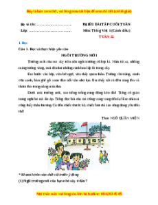 Bài tập cuối tuần Tiếng việt lớp 1 Tuần 32 Cánh diều (có lời giải)