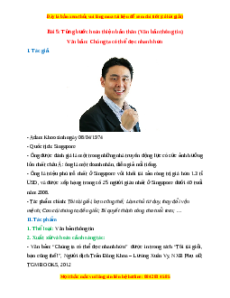 Tác giả - tác phẩm Bài 1: Từng bước hoàn thiện bản thân Ngữ văn 7 Chân trời sáng tạo