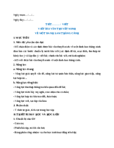 Giáo án Viết văn bản thuyết minh về một danh lam thắng cảnh Ngữ Văn 9 Cánh diều