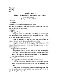 Giáo án Bài 12 KHTN 9 Cánh diều (2024): Tác dụng của dòng điện xoay chiều