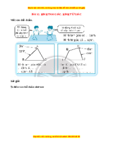 VBT Toán lớp 3 Bài 12 (Chân trời sáng tạo): Hình tam giác. Hình tứ giác