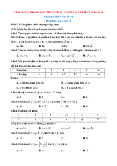 Trắc nghiệm Toán 8 Chân trời sáng tạo Chương 5 (có đúng sai, trả lời ngắn)