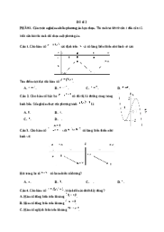 Đề thi Cuối kì 1 Toán 12 Chân trời sáng tạo (Đề 2)