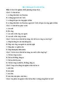 Bộ trắc nghiệm Công nghệ cơ khí 11 Kết nối tri thức (có đáp án)