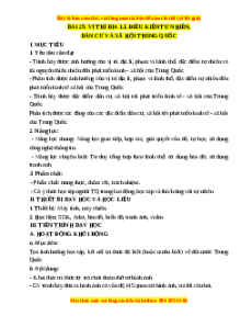 Giáo án Bài 25 Địa lí 11 Chân trời sáng tạo (2024): Vị trí địa lí, điều kiện tự nhiên, dân cư xã hội Trung Quốc