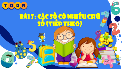 Giáo án Powerpoint Các số có nhiều chữ số (tiếp theo) Toán lớp 4 Cánh diều