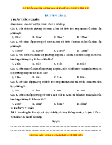 Bài tập cuối tuần Toán 5 Tuần 22 (có lời giải)