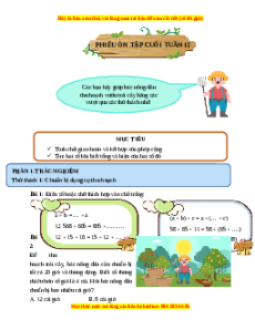Bài tập cuối tuần Toán 4 Tuần 12 Kết nối tri thức (có lời giải)