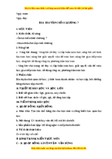 Giáo án Bài tập cuối chương 7 Toán 6 Chân trời sáng tạo