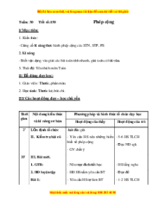Giáo án Bài 150 Toán lớp 5: Phép cộng